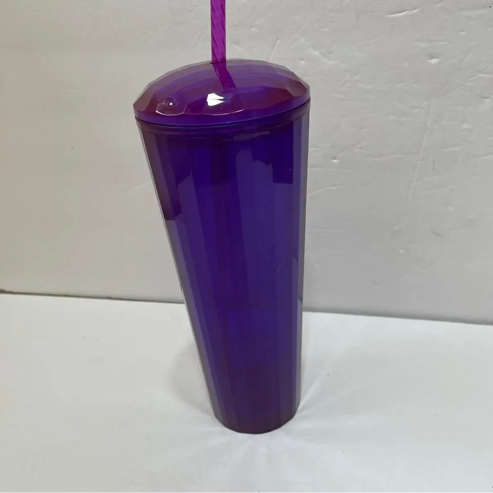 STARBUCKS 2021 MAGENTA PURPLE KALEIDOSCOPE DOME COLD CUP‎ VENTI TUMBLER